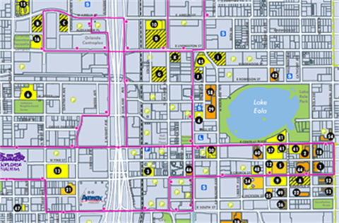 Maps Downtown Orlando