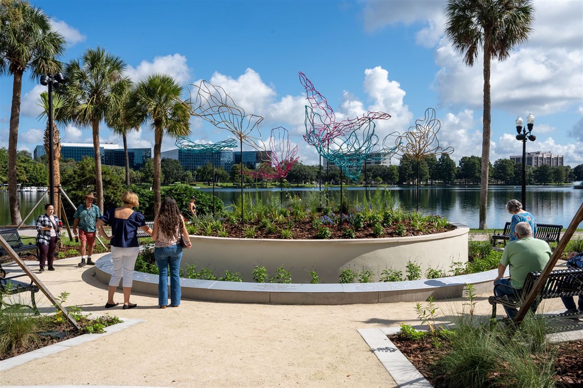 The Grandmother’s Legacy of Love Butterfly Garden at Lake Eola Park